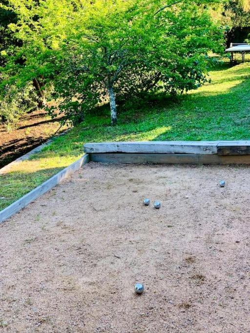 F2 avec jacuzzi, pétanque, à 3 min mer, dans grande propriété Porticcio  Exterior foto